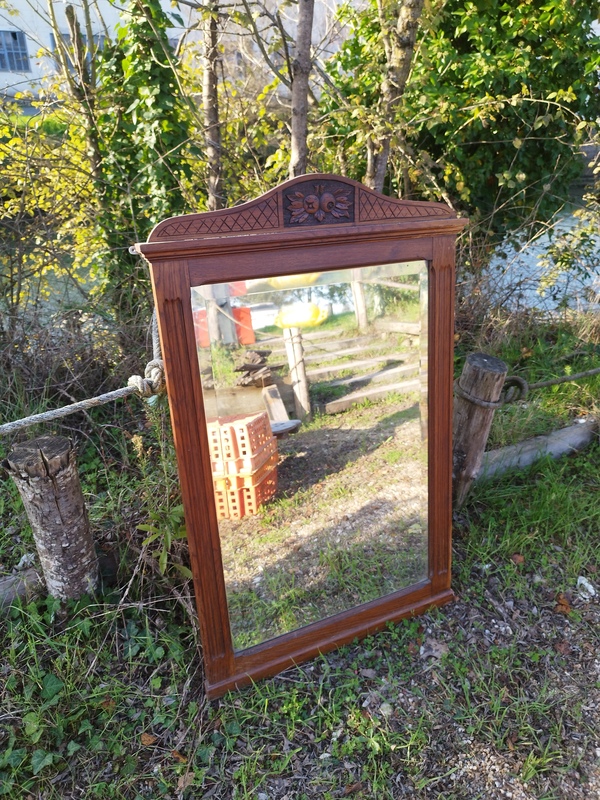 Miroir ancien biseauté