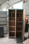 1950s wooden locker room 