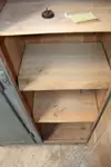 1950s wooden locker room 