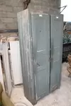 1950s wooden locker room 