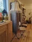 50s wrought iron floor lamp