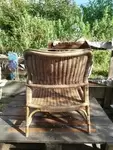 60s rattan armchair 