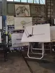 Alstom train drawing table