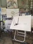 Alstom train drawing table