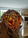 Amber glass float