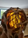 Amber glass float