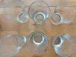 Antique chiseled glasses