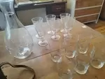 Antique chiseled glasses