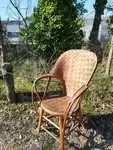 Chestnut armchair art pop 1950 