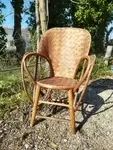 Chestnut armchair art pop 1950 