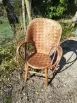 Chestnut armchair art pop 1950 