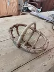 Children's fishing basket on foot