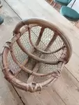 Children's fishing basket on foot