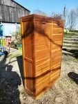 Double curtain filing cabinet 