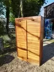 Double curtain filing cabinet 