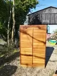 Double curtain filing cabinet 