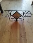 Entrance coat rack mirror 