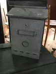 Galvanized sheet metal mailbox