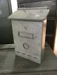 Galvanized sheet metal mailbox