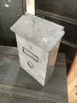 Galvanized sheet metal mailbox