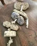 Lot of small cork floats