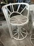 Lot of two rattan armchairs