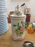 Lunéville earthenware pharmacy pot