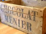 Menier chocolate wooden case