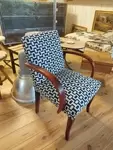 New upholstered bridge armchair 