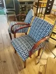 New upholstered bridge armchair 