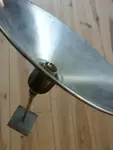 Nickel-plated brass wall lamp