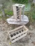 Old bottle rack 