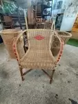 Old rattan armchair from the 60s