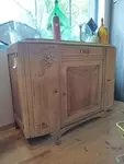 Old rough sanded sideboard