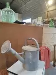 Old vintage zinc watering can 