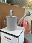 Old vintage zinc watering can 