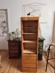 Old wooden curtain filing cabinet