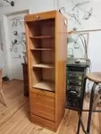 Old wooden curtain filing cabinet