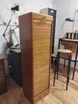 Old wooden curtain filing cabinet