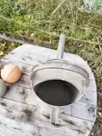 Old zinc watering can