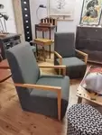 Pair of designer armchairs 