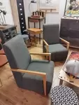 Pair of designer armchairs 