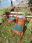 Pair of Irish pub bistro chairs