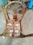 Pair of rattan chairs 