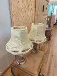 Pair of vintage bedside lamps