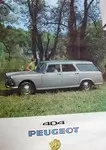 Peugeot 404 station wagon poster