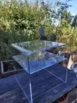 Plexiglass side table 