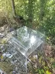 Plexiglass side table 