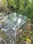 Plexiglass side table 