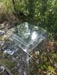 Plexiglass side table 